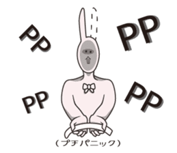 Japanese school girl rabbit sticker #13882044
