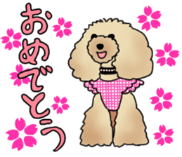 CoCo the Poodle sticker #13882670