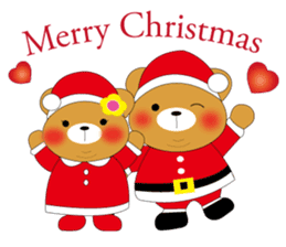 Shy Bobby Bear -Merry Christmas sticker #13883294