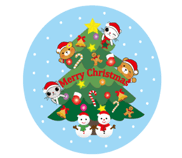 Shy Bobby Bear -Merry Christmas sticker #13883301