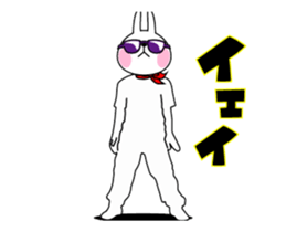 The rabbit soul who move realistically sticker #13883906