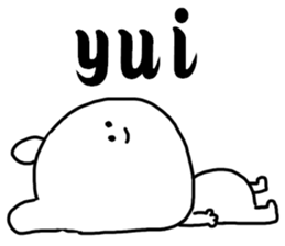 A name Yui sticker #13884478