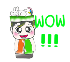 Mr. Kosuke. Love rabbit. ^_^ sticker #13884623