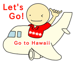 I want go to Hawaii. sticker #13885093