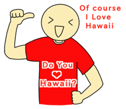 I want go to Hawaii. sticker #13885108
