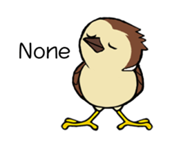 Sparrow bird sticker #13885396