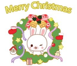 Lovey-Dovey bunnies for Xmas & New Year sticker #13885902