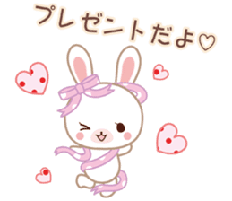 Lovey-Dovey bunnies for Xmas & New Year sticker #13885918