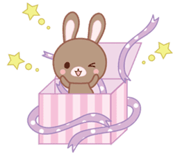 Lovey-Dovey bunnies for Xmas & New Year sticker #13885919