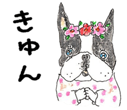 LOVE Boston Terrier sticker #13886008