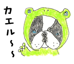 LOVE Boston Terrier sticker #13886017