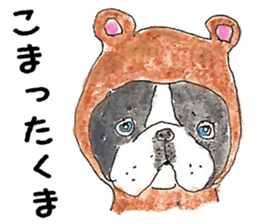 LOVE Boston Terrier sticker #13886018