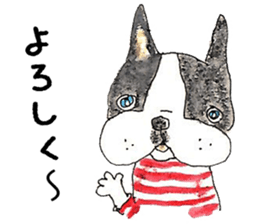 LOVE Boston Terrier sticker #13886022