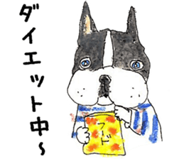 LOVE Boston Terrier sticker #13886023