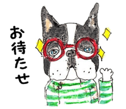 LOVE Boston Terrier sticker #13886028