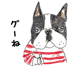 LOVE Boston Terrier sticker #13886030