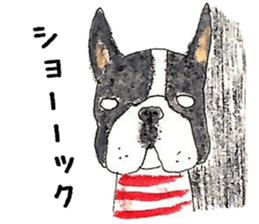 LOVE Boston Terrier sticker #13886032