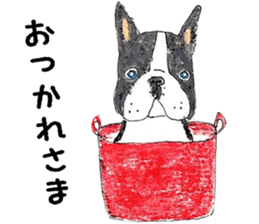 LOVE Boston Terrier sticker #13886033
