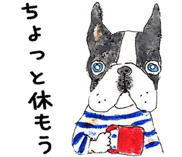 LOVE Boston Terrier sticker #13886035