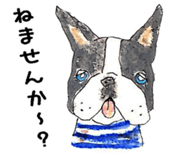 LOVE Boston Terrier sticker #13886039