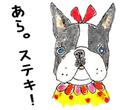 LOVE Boston Terrier sticker #13886040