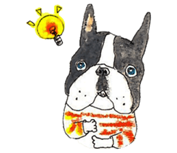 LOVE Boston Terrier sticker #13886043