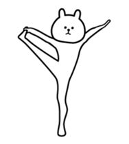 High speed white rabbit Animated sticker #13886102