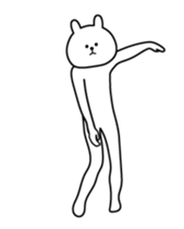 High speed white rabbit Animated sticker #13886109