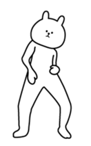 High speed white rabbit Animated sticker #13886117