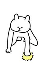 High speed white rabbit Animated sticker #13886120