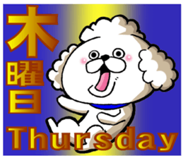 We use weekly poodle every week sticker #13886201