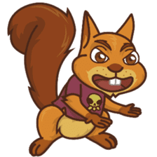 Sundrick the Squirrel sticker #13886679