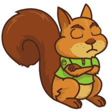 Sundrick the Squirrel sticker #13886690