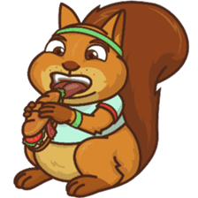 Sundrick the Squirrel sticker #13886692