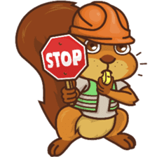 Sundrick the Squirrel sticker #13886695