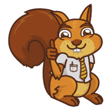 Sundrick the Squirrel sticker #13886696