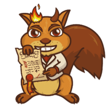 Sundrick the Squirrel sticker #13886702