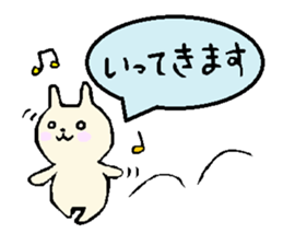 everyday phrase rabbit sticker #13886800