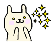 everyday phrase rabbit sticker #13886803