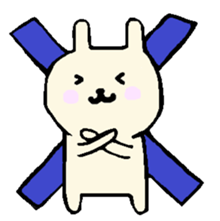 everyday phrase rabbit sticker #13886807