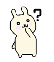 everyday phrase rabbit sticker #13886808