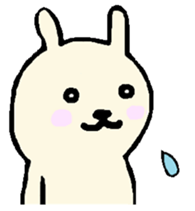 everyday phrase rabbit sticker #13886812