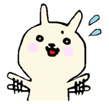 everyday phrase rabbit sticker #13886813