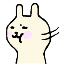 everyday phrase rabbit sticker #13886814