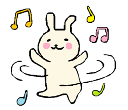 everyday phrase rabbit sticker #13886816