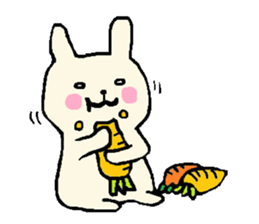 everyday phrase rabbit sticker #13886818
