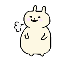 everyday phrase rabbit sticker #13886819