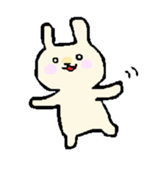 everyday phrase rabbit sticker #13886823