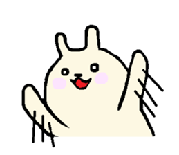 everyday phrase rabbit sticker #13886824