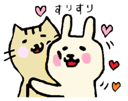 everyday phrase rabbit sticker #13886828